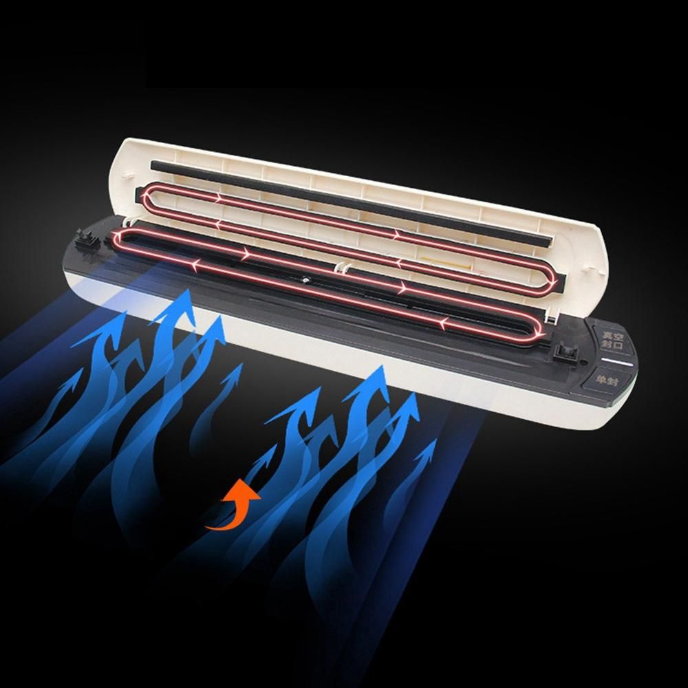 US Plug Vacuum Sealer Automatic Food Sealer Machine for Dry and Moist Food Storage Preservation with 10 Pcs Seal Bags A