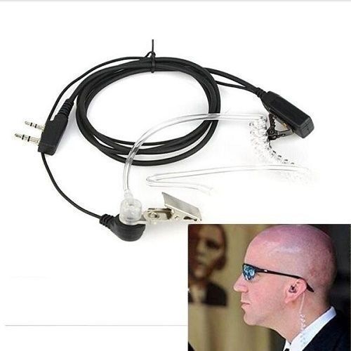 Earpiece For Two Way Radio Walkie Talkie - Black/White