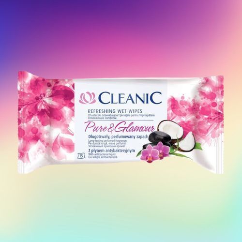 Antibacterial Wipes X5 - Pure &Glamour (Kills 99.9% Of Viruses And Bacteria) 15ct