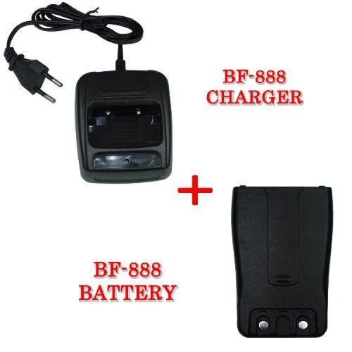 BAOFENG BF-888S BATTERY CHARGER + RECHARGEABLE BATTERY PACK 3.7V 1500mAh FOR BF-888 (BLACK)