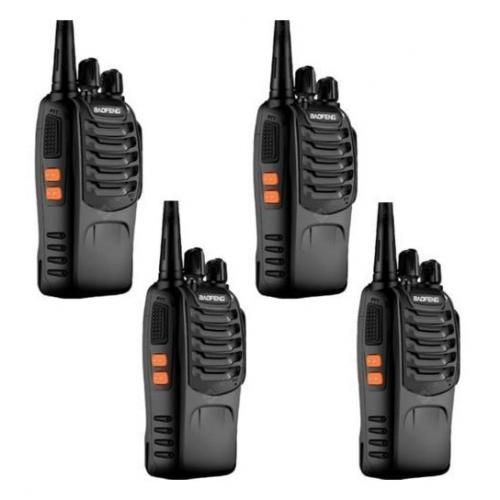 BF888S Walkie Talkie 2 Way Radio UHF 5W - 16CH- 4 PCS