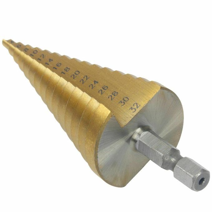HSS Step Cone Drill Bit Triangle  Shank Cone Hole  Taper