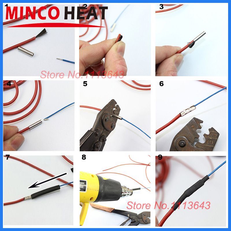 10m 12K 33ohmm Floor Heating Wire Carbon Fiber Heating