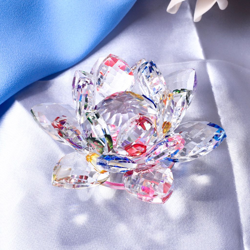 Crystal Figurine Collectibles Lotus Flower