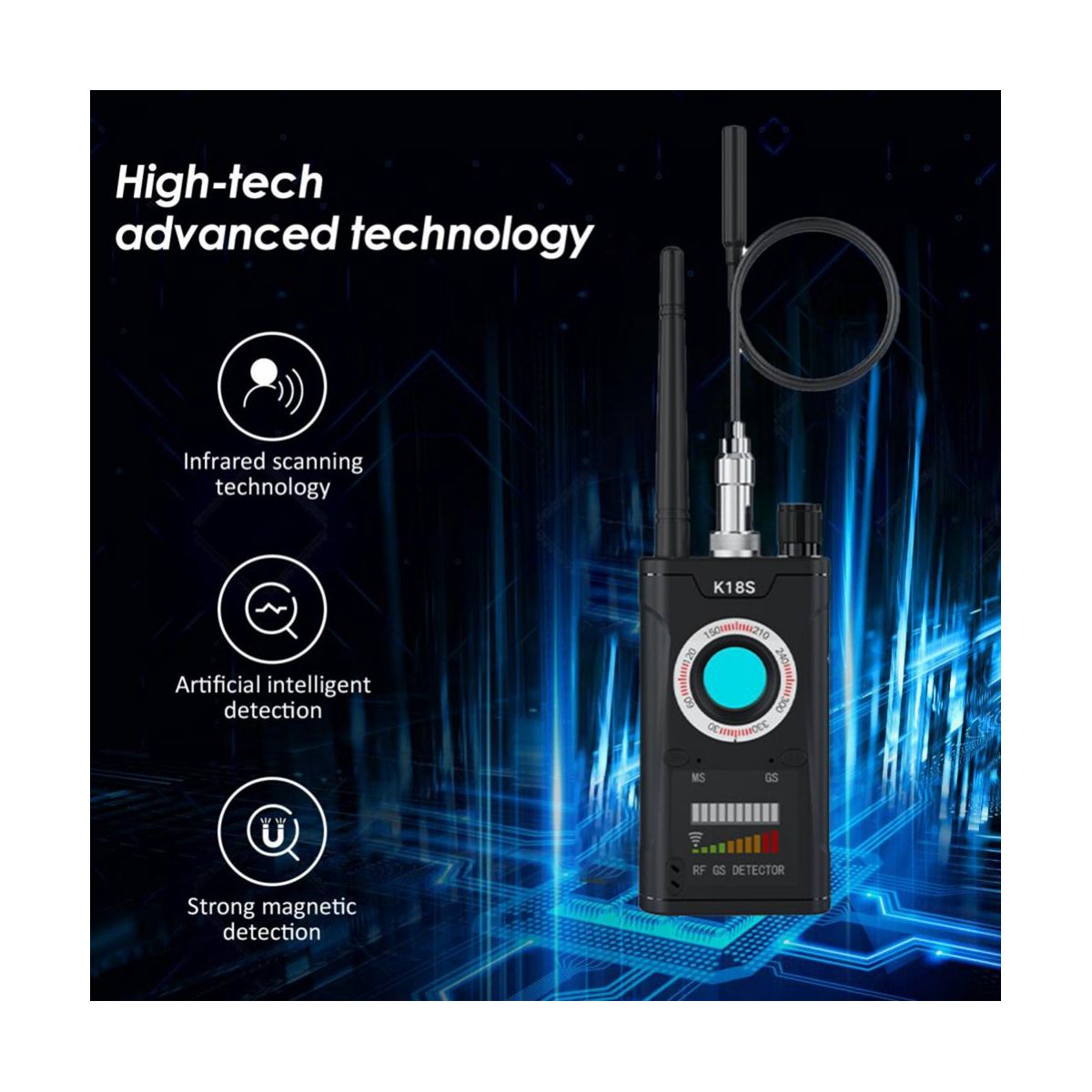 K18S Multifunction Reverse Camera Detector GSM Audio Error F