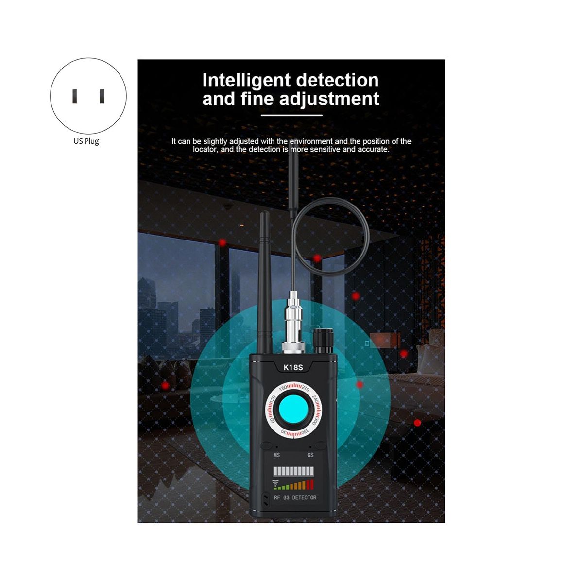 K18S Multifunction Reverse Camera Detector GSM Audio Error F