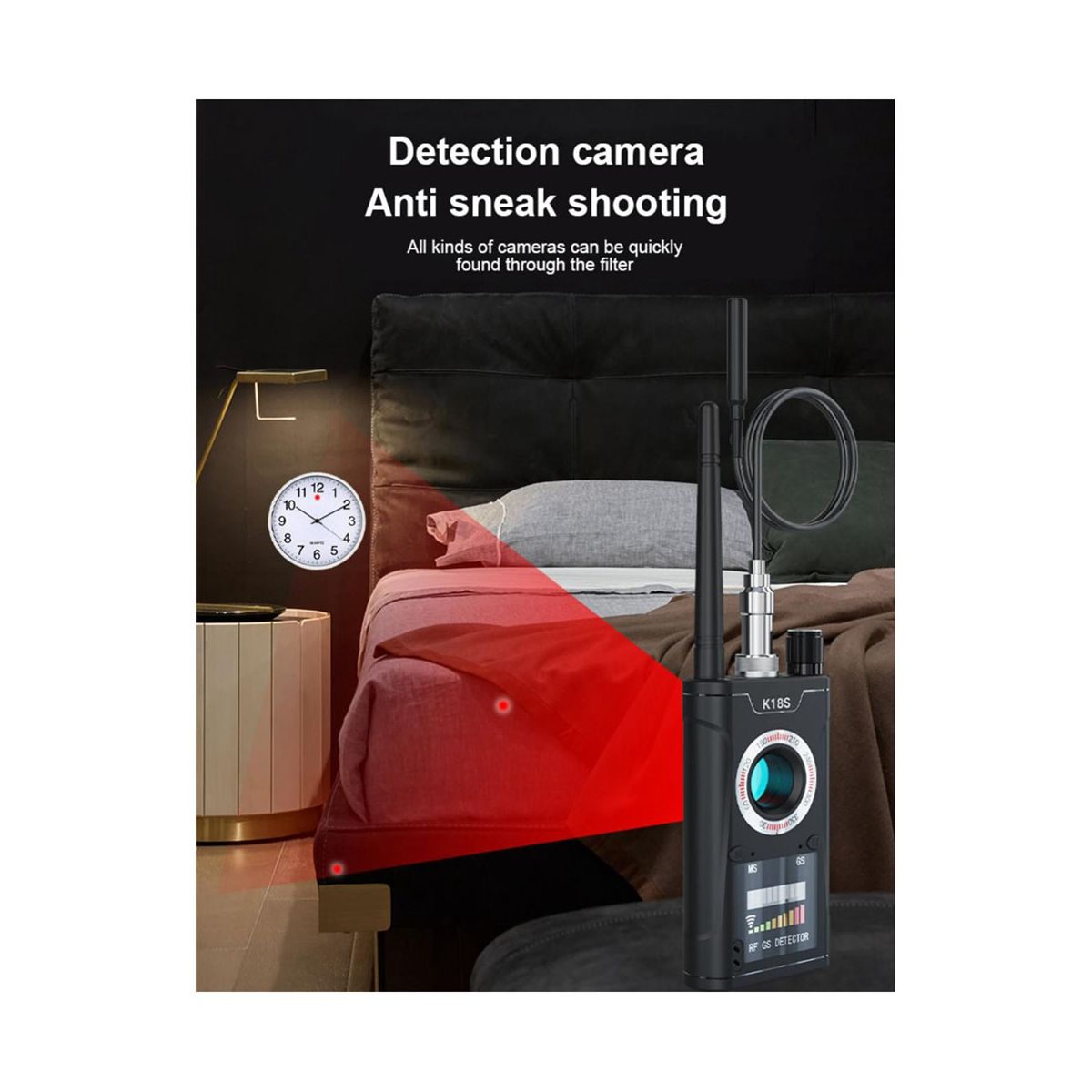 K18S Multifunction Reverse Camera Detector GSM Audio Error F
