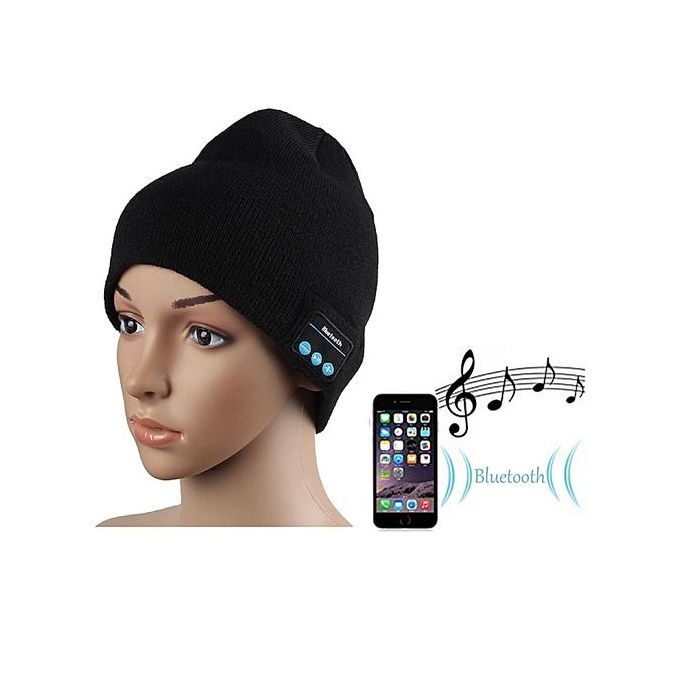 Wireless Bluetooth 3.0 Acrylic Beanie Headphone Hat Warm Winter Knit Running Skiing Exercise Sports Music Cap With Built In Handsfree Mic Earphone For Mobile Phone IPhone 6 Plus 5 5s Samsung Galaxy S5 Note 4 HTC One (Grey/Bla