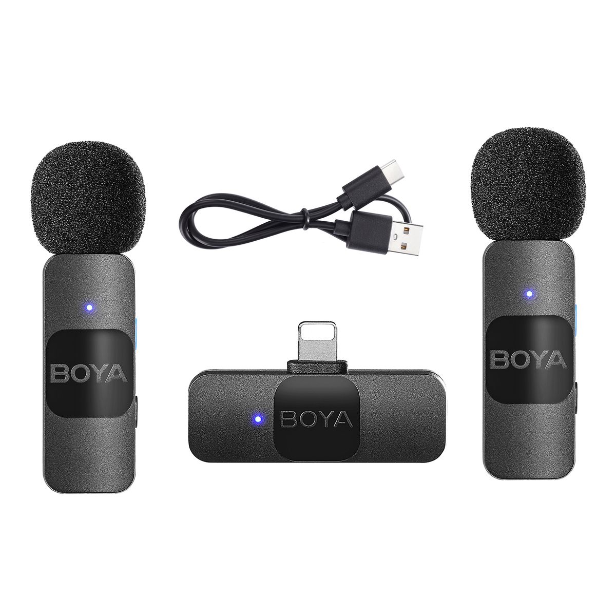 BY-V2 One-Trigger-Two 2.4G Wireless Microphone System