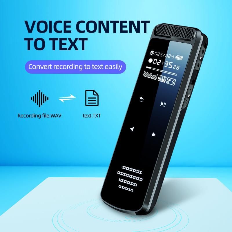 8/16/32/64/128GB Q55 Digital Voice Recorder Touch Screen MP3 Music Player Portable Noise Reduction