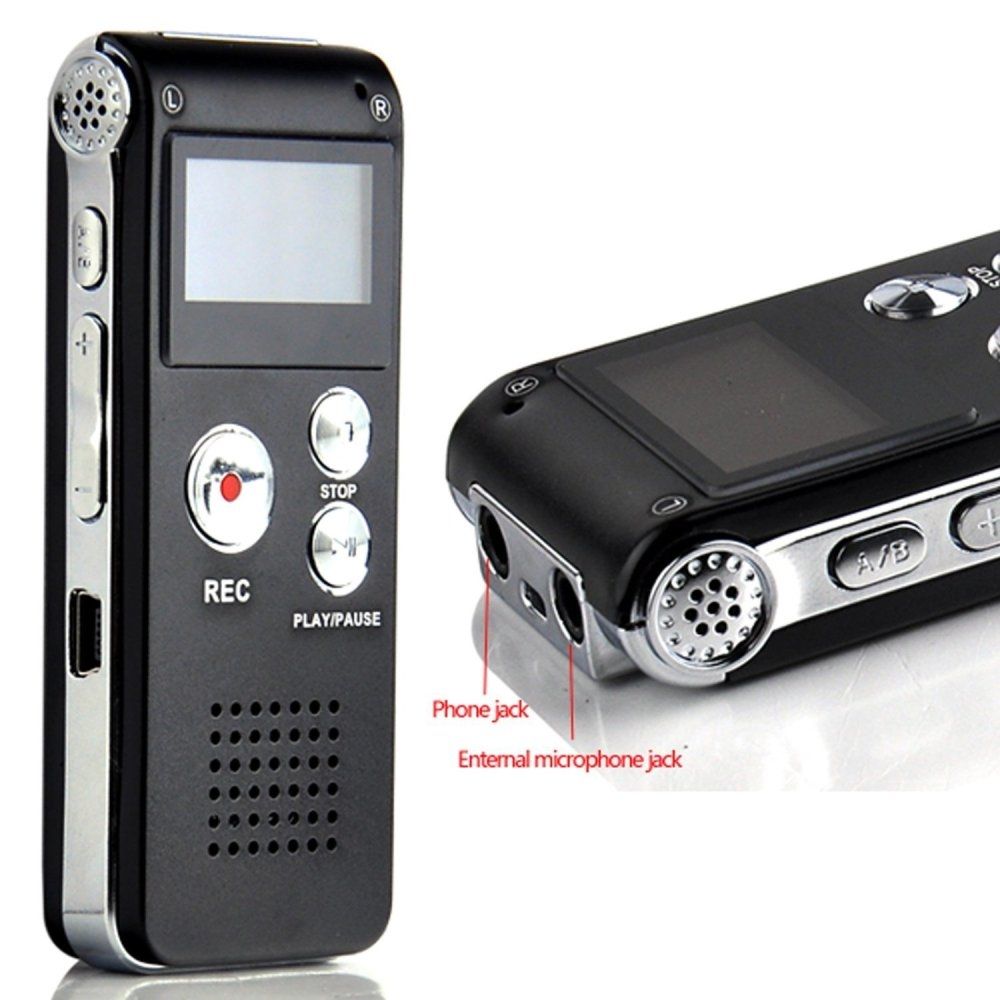 Multifunctional Rechargeable 8GB Digital Voice Recorder