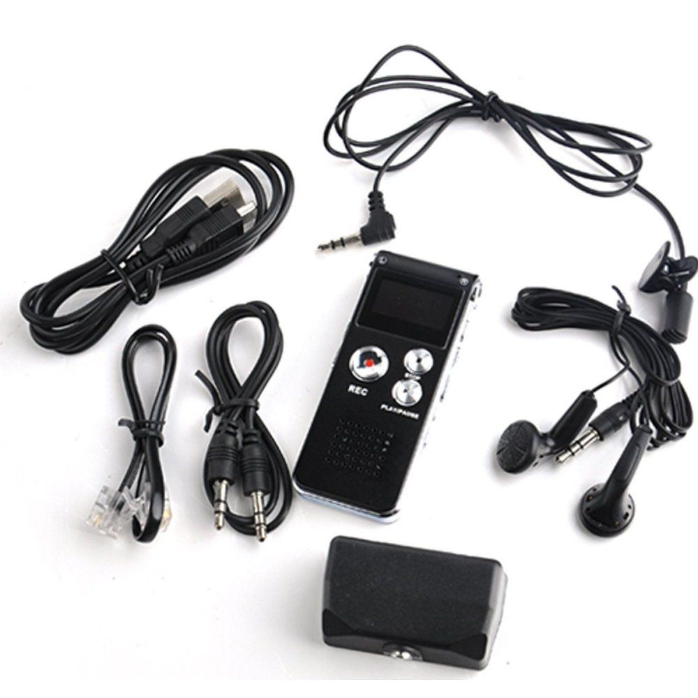 Multifunctional Rechargeable 8GB Digital Voice Recorder