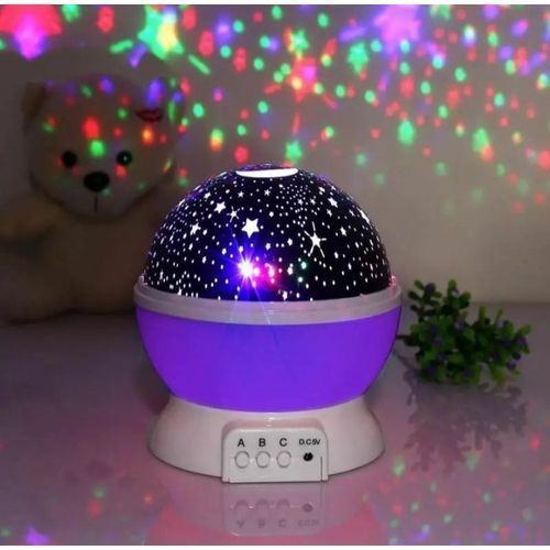 Decorative Led Starry Night Rotating Projector Light / Lamp