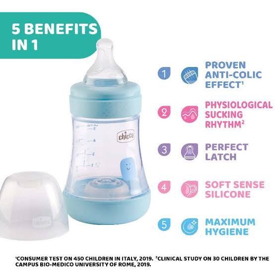 5 Perfect  Advance Anti Colic Feeding Bottle - 150ml