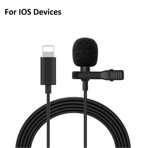 1.5m Mini Condenser Clip-on Lapel Mic (8PIN)