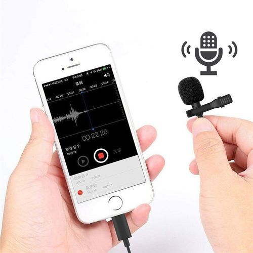 1.5m Mini Condenser Clip-on Lapel Mic (8PIN)