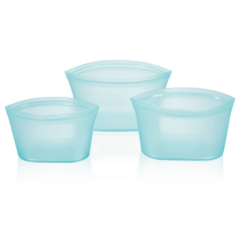 Food Storage Bag Silicone 3Pcs/set Fresh Bowl For Food Meat Reusable Seal Fresh-keeping Bags Freezer Cooking Fresh Bags-Bule-3pcs