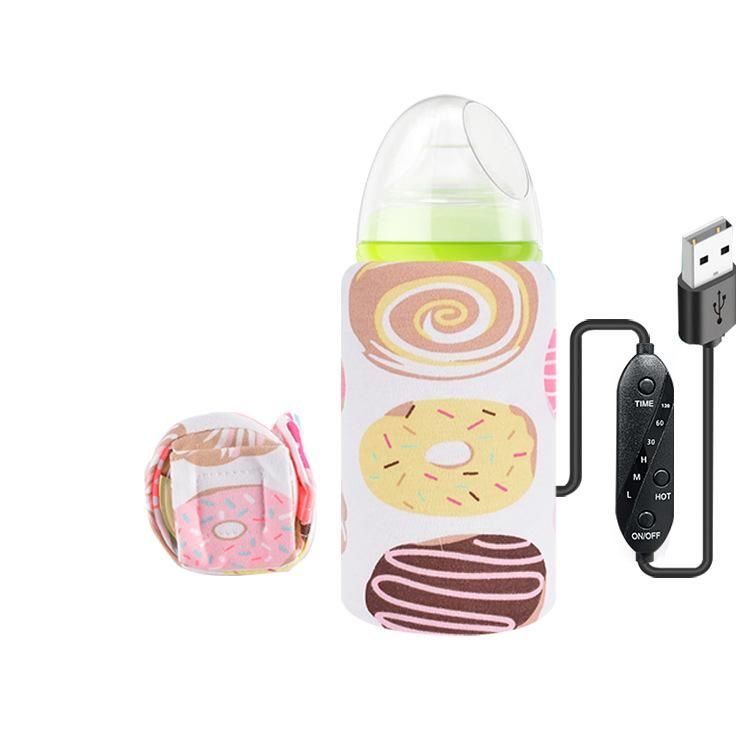 USB baby bottle insulation bag bag bottom temperature milk bag constant warm milk bag portable outdoor baby bottle heating bag foreign trade Car traffic lights - bottom of the package