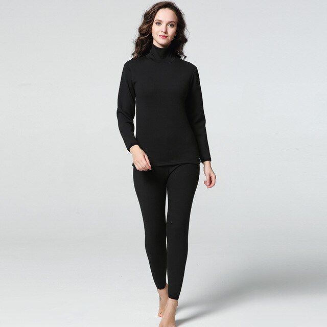 Woman Winter Warm Thermal Underwear Set
