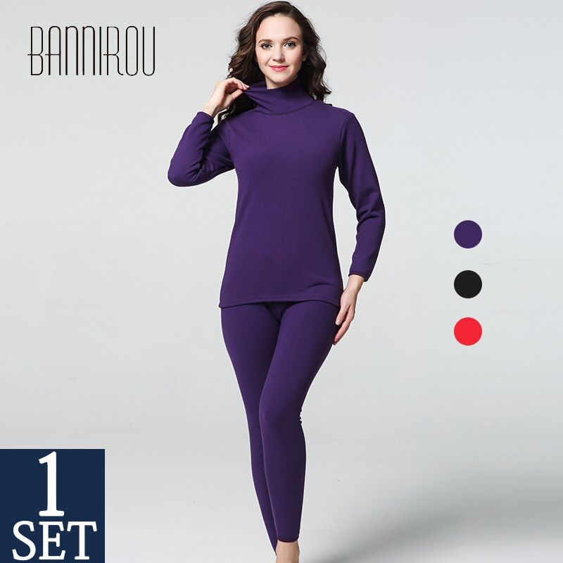 Woman Winter Warm Thermal Underwear Set