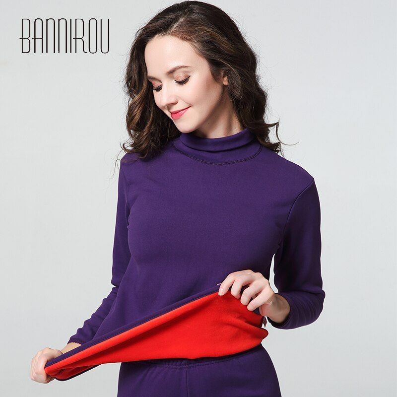 Woman Winter Warm Thermal Underwear Set