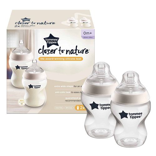 Closer To Nature Bottles, Twin Pack (260ml/9oz)