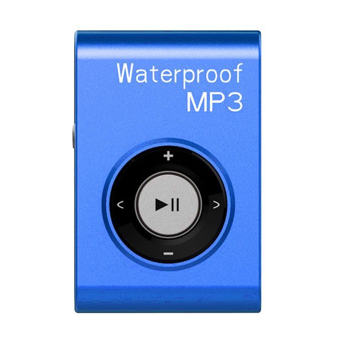 Top Quality Mp3 Music Player FM Radio Audio Waterproof With Clip Blue
