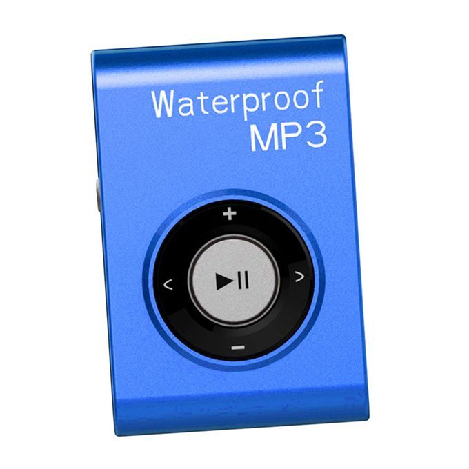 Top Quality Mp3 Music Player FM Radio Audio Waterproof With Clip Blue