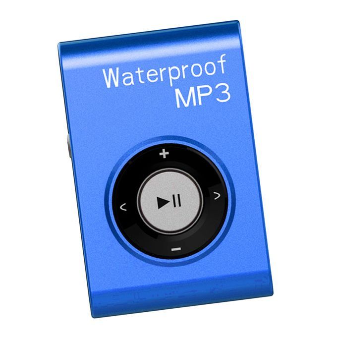 Top Quality Mp3 Music Player FM Radio Audio Waterproof With Clip Blue