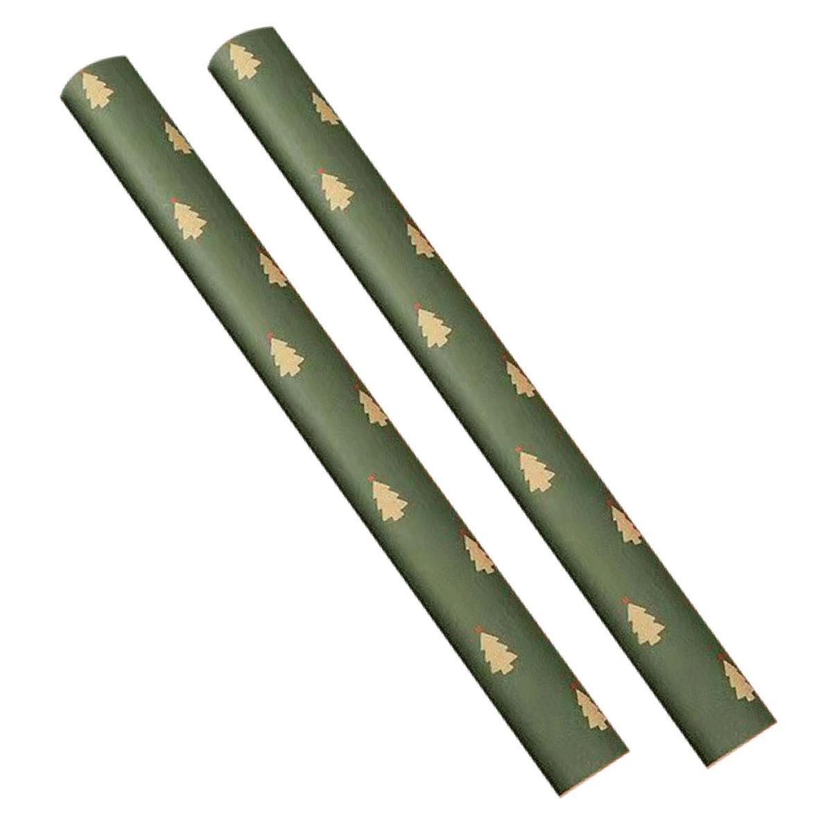 High-quality Wrapping Paper 2-pack Festive Xmas Wrapping for Gift Dark Green