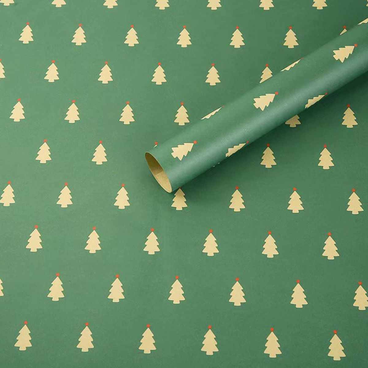 High-quality Wrapping Paper 2-pack Festive Xmas Wrapping for Gift Dark Green