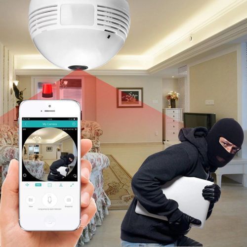 CCTV Security 360° Bulb Wireless 1080P Wifi IP Panoramic