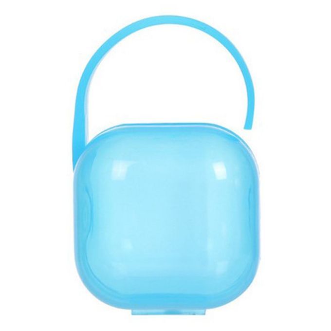 Portable Safety Non-toxi    Pa Ifier  Ontainer Baby Outdoor Travel Goods-blue-1 P