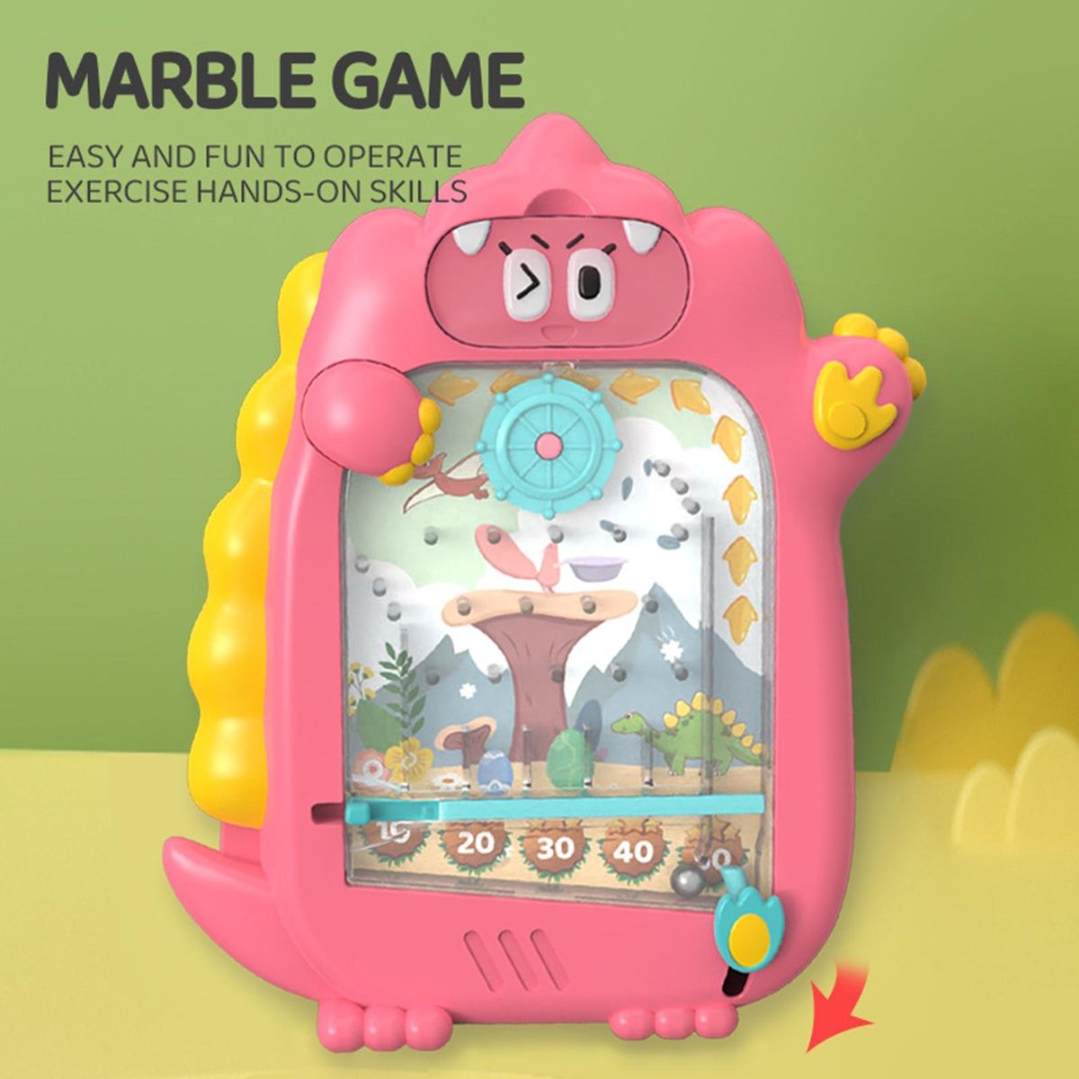 Graffiti Board Magnetic Dinosaur Graffiti Board Pink