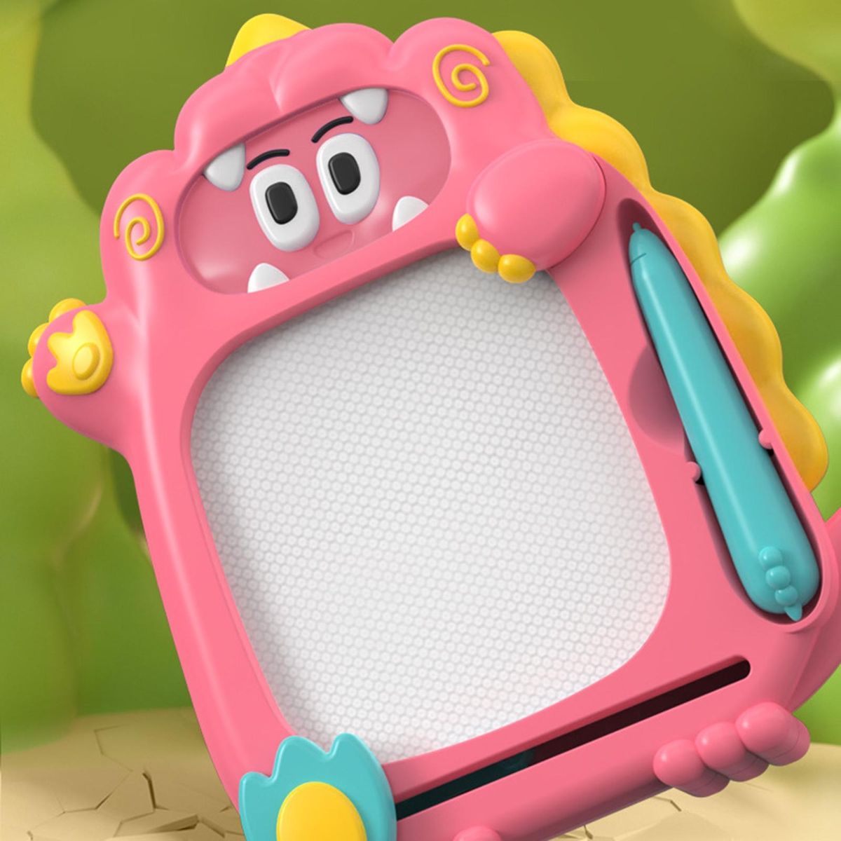 Graffiti Board Magnetic Dinosaur Graffiti Board Pink