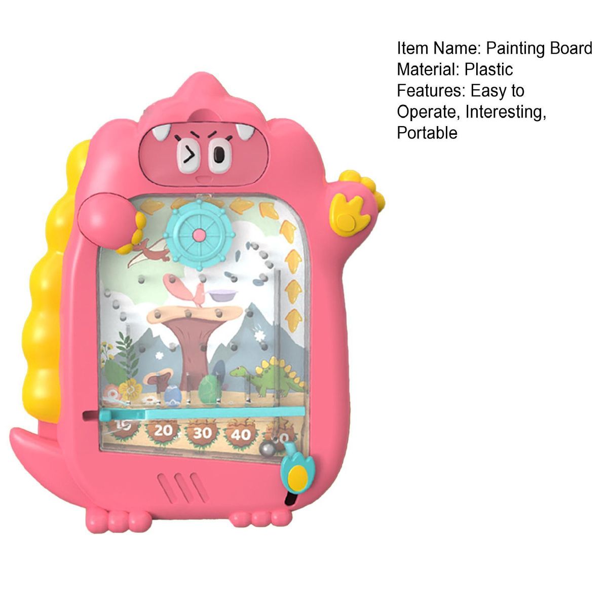 Graffiti Board Magnetic Dinosaur Graffiti Board Pink