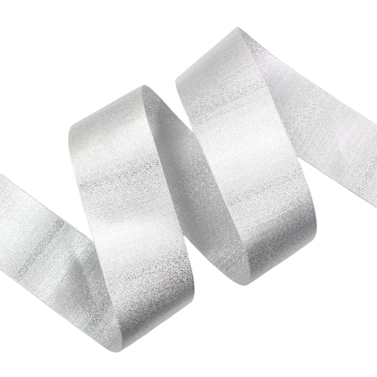 1 Roll Bouquet Wrapping Ribbon Christmas Birthday Gift Box Packaging Ribbon Silver White