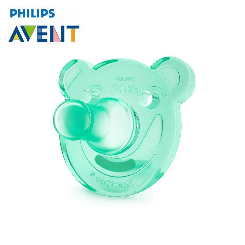 AVENT 2Pcs Baby Silicone Dummy Soothers Toddler Baby Pacifiers For 0-3m Green