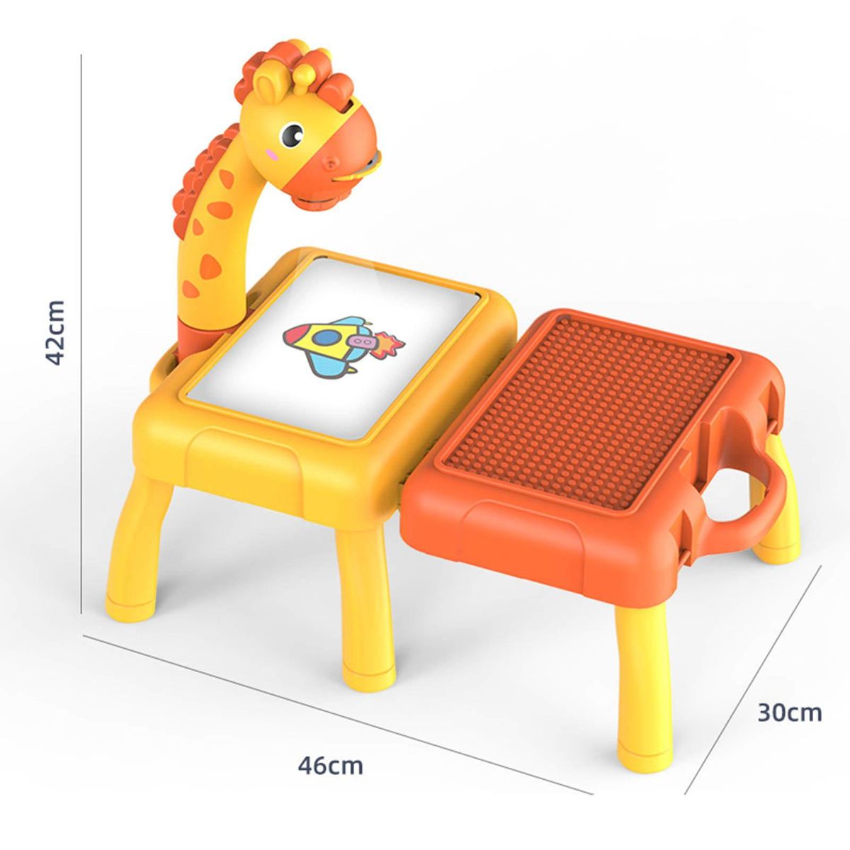 1 Set Kids Graffiti Table Children Board Toy Yellow