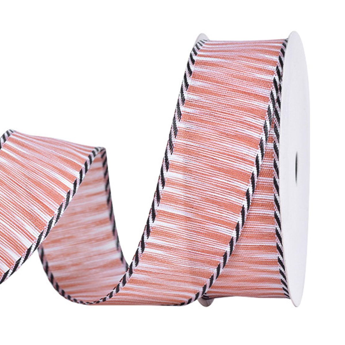 1 Roll Flower Wrapping Ribbon Bowknot Hairclip Hair Accessories Making DIY Ribbon Orange