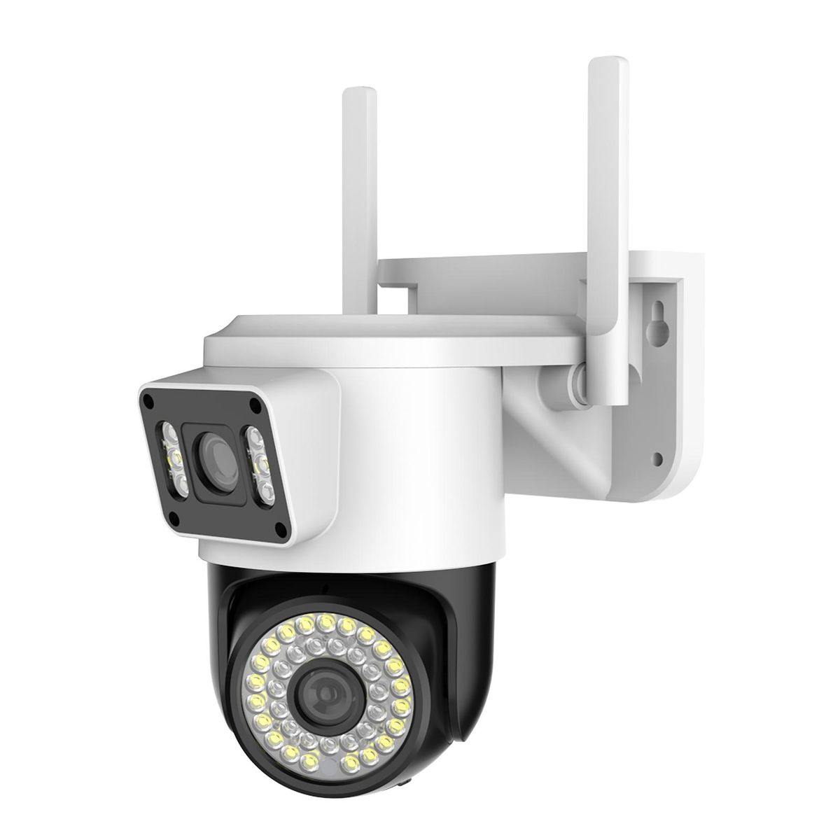 WiFi Security Camera Dual 1080P 2MP Dual Camera 2.4G/5GHz WiFi for Home Security Detection Alarm Two-way Intercom APP:yoosee
