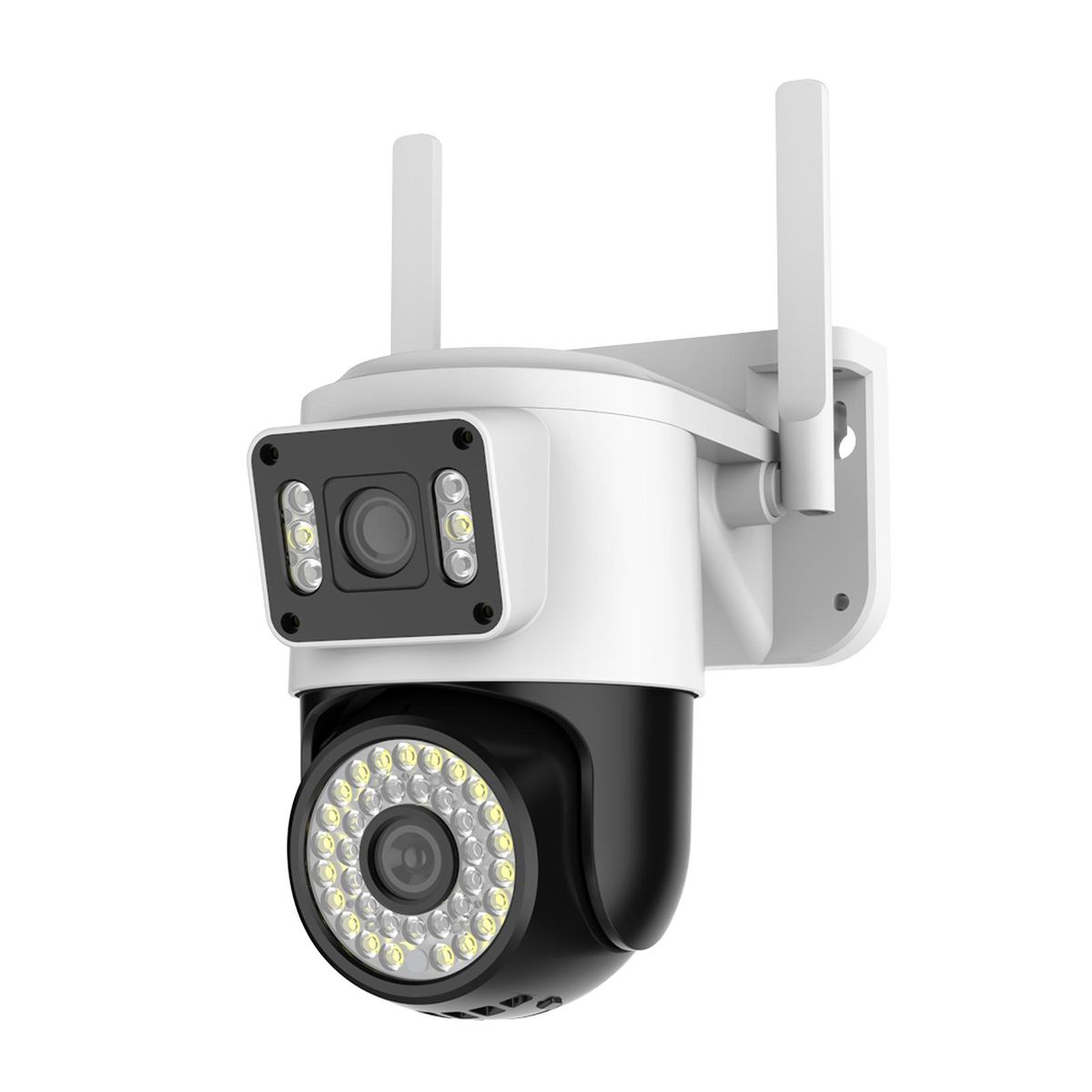 WiFi Security Camera Dual 1080P 2MP Dual Camera 2.4G/5GHz WiFi for Home Security Detection Alarm Two-way Intercom APP:yoosee