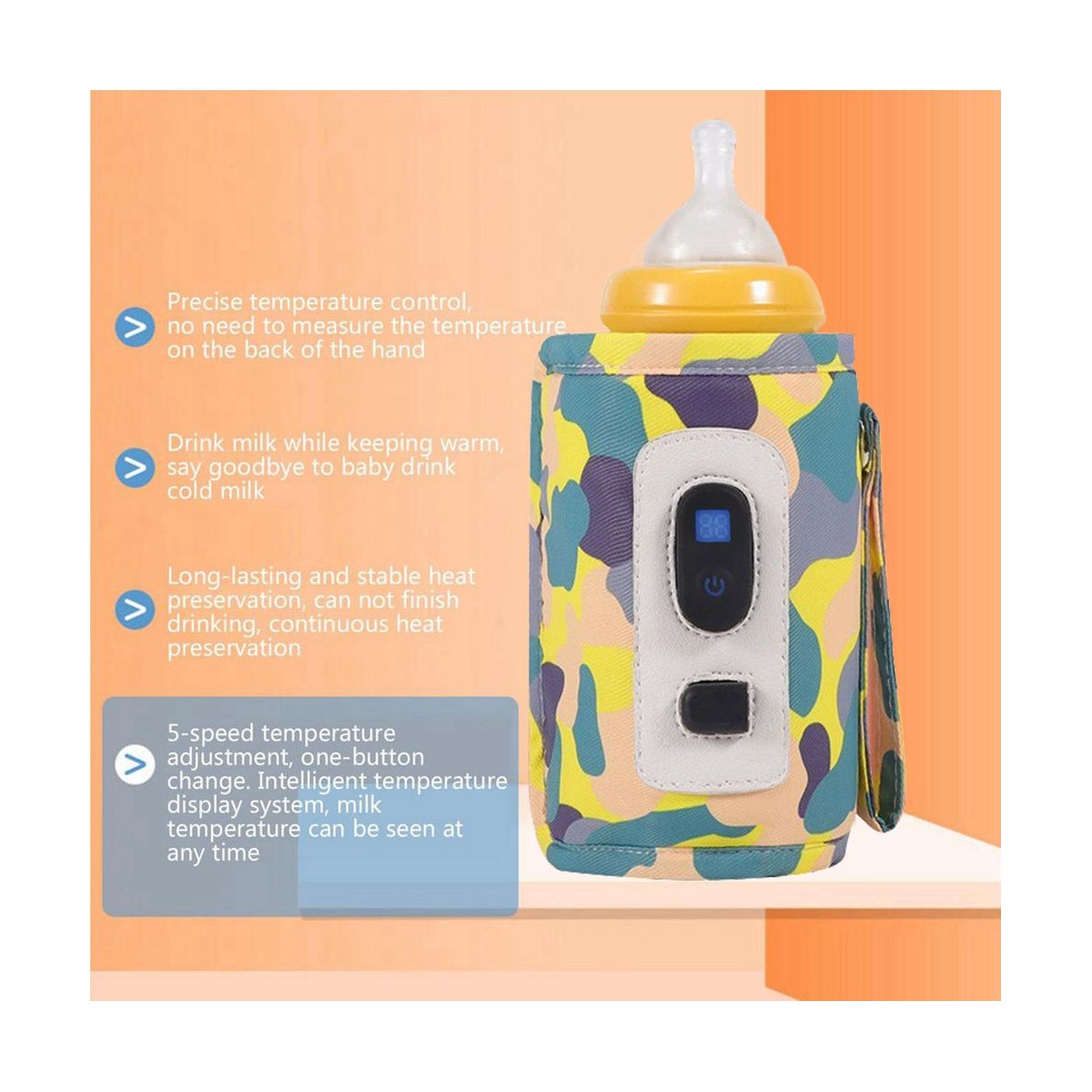 Universal USB Milk Warmer Travel Stroller Insulated Bag