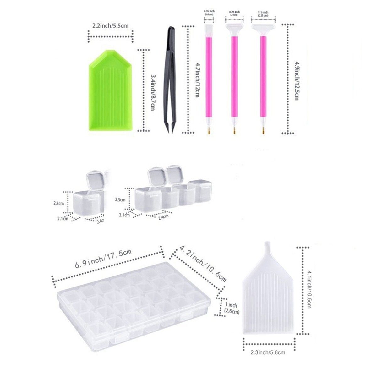 54PCS Diamond Tools Kit 5D Embroidery Accessories Set
