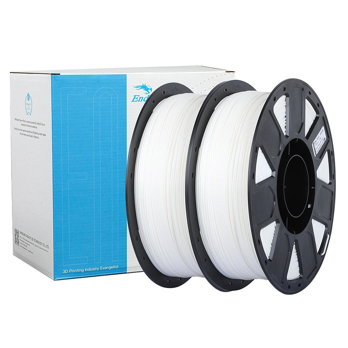 Creality Ender-PLA Filament Spool 2 Pack for Ender Series CR Series All FDM Creality 3D Printer 1.75mm 1kg/2.2lbs Filament Dimensional Accuracy +/-0.03mm
