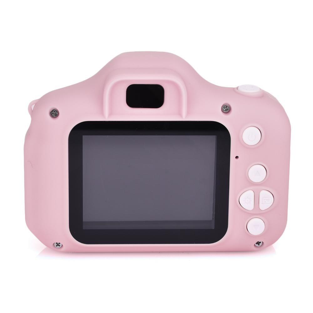 C3 Piglet Children Digital Camera Toy Take Pictures Baby Mini SLR Toy Camera Support TF Card Children's Educational Toddler Toys Pink