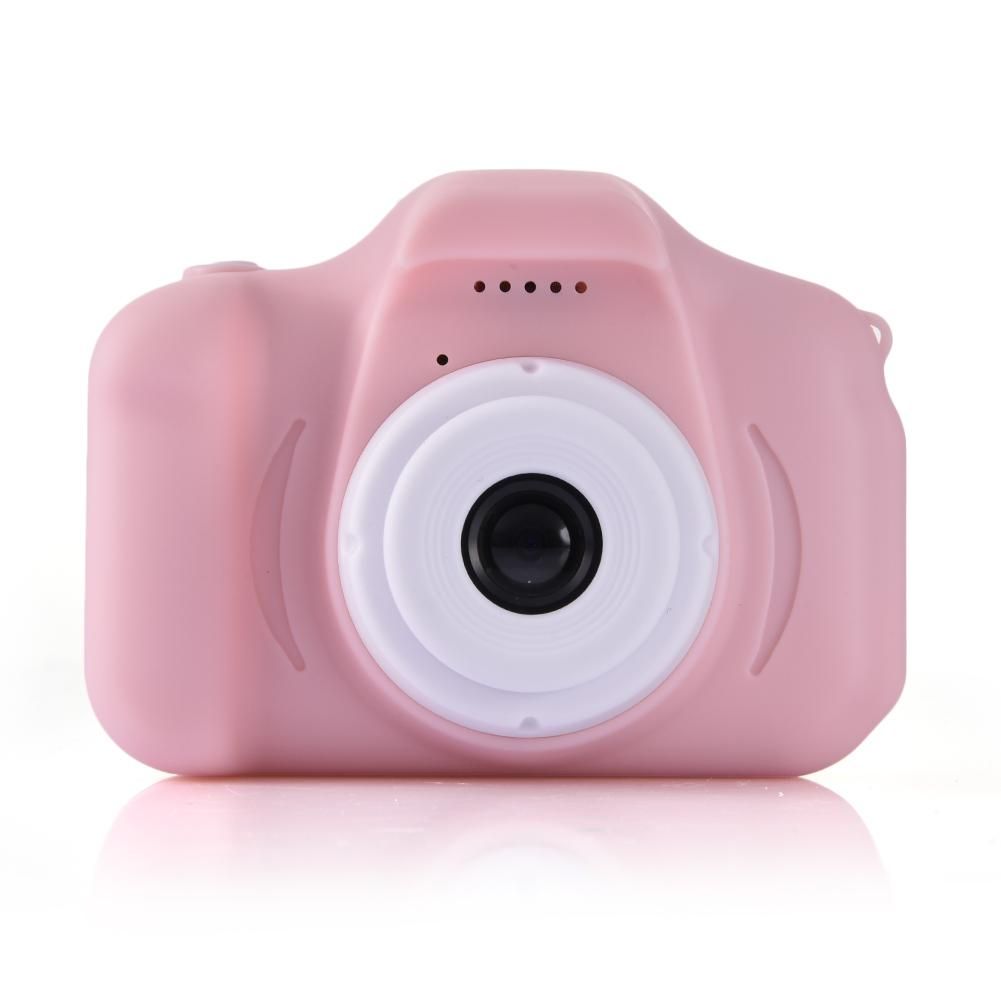 C3 Piglet Children Digital Camera Toy Take Pictures Baby Mini SLR Toy Camera Support TF Card Children's Educational Toddler Toys Pink