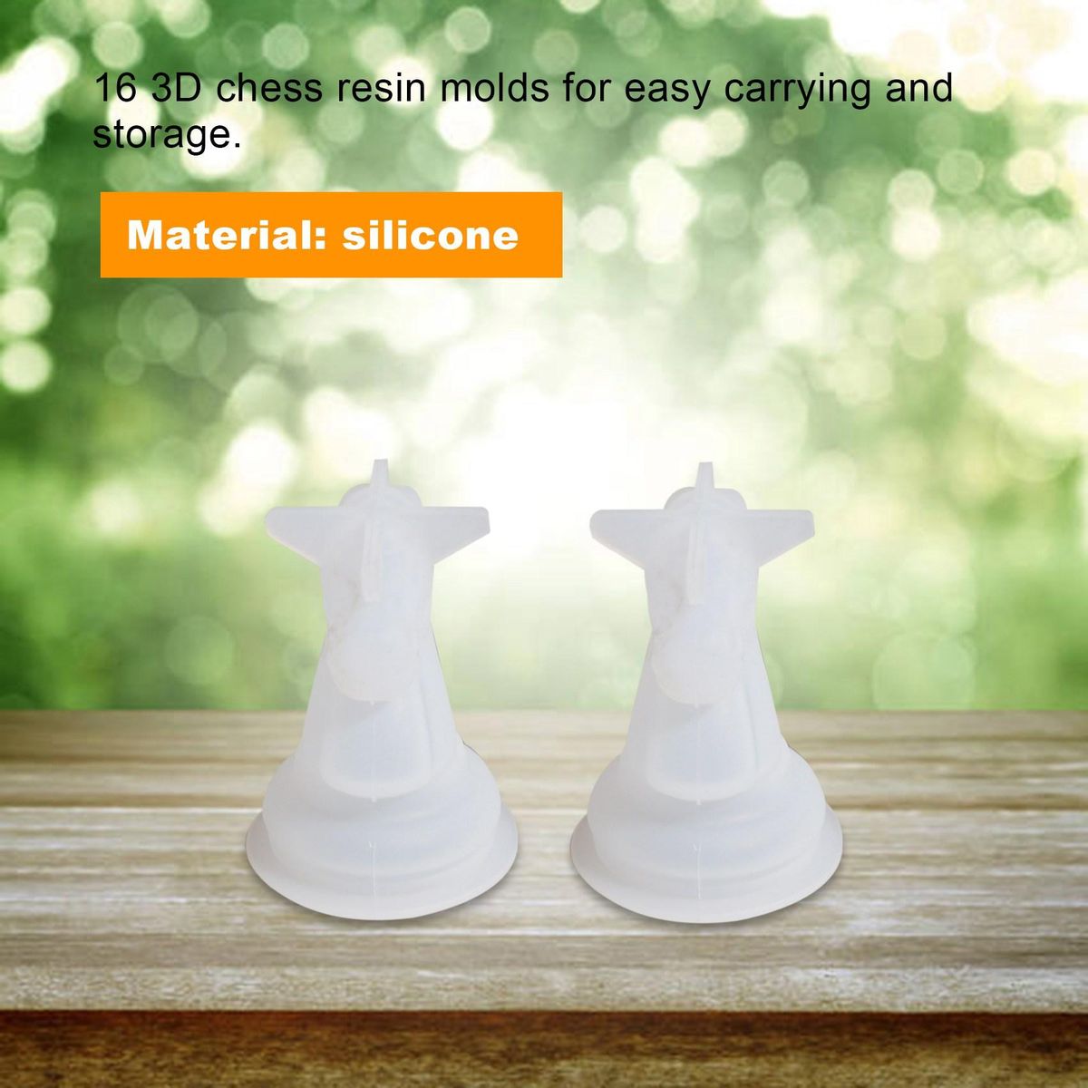 Chess Mold for Resin Silicone Chess Resin Mold Chess Crystal Epoxy Casting Molds for Making Birthday Gift