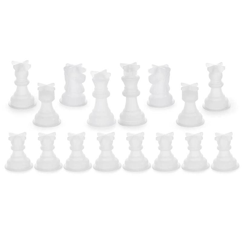 Chess Mold for Resin Silicone Chess Resin Mold Chess Crystal Epoxy Casting Molds for Making Birthday Gift