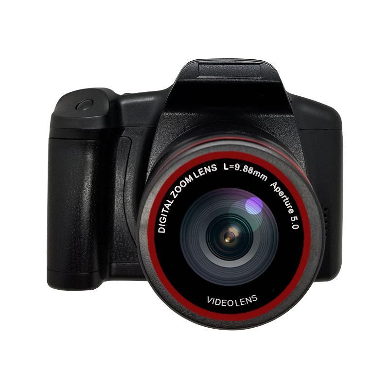 Small SLR Video Camcorder Handheld Camera 16 Million Pixel HD 1080P Digital DV Zoom Camera Support Take Pictures TV Output Black